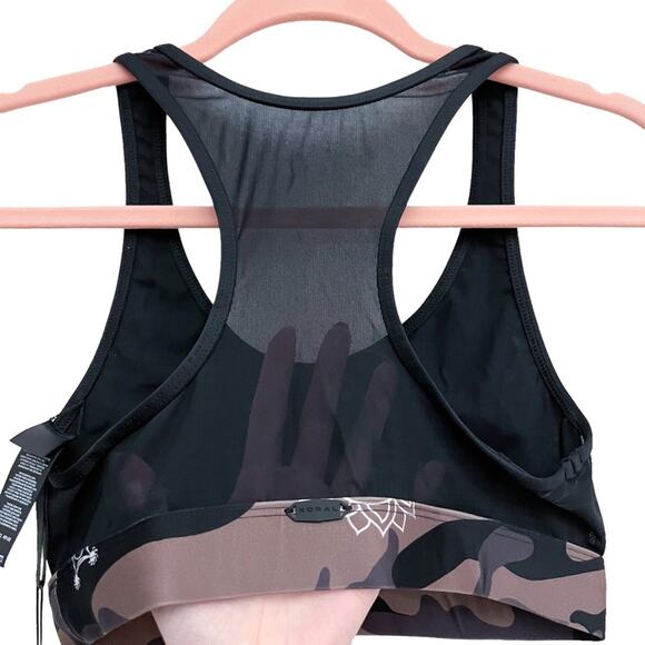 NWT Koral Bermuda Energy Sports Bra Green Camo Mesh Racerback Size XS‎ - Picture 9 of 14